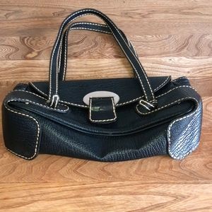 Black Magnetic close leather purse